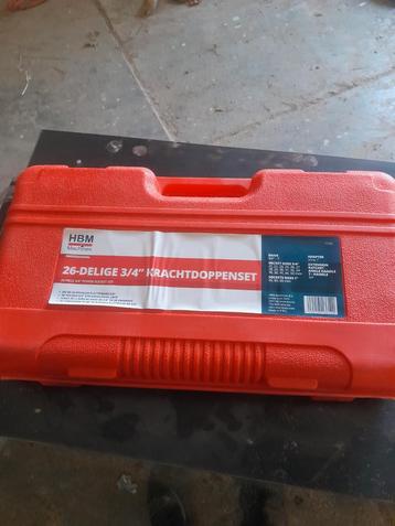 Hbm 26 delig grote ratel en krachtdoppenset beschikbaar voor biedingen