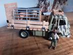 Schleich Wild Life Safaritruck met kooi en leeuw., Ophalen of Verzenden, Zo goed als nieuw
