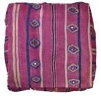 Nieuw Marrokaans berber wollen kelim, vloerkussen poef, Nieuw, Ophalen of Verzenden, 50 tot 75 cm, Vierkant