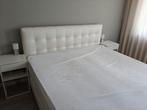 Compleet 2 persoons boxspring, Ophalen, Overige materialen, Gebruikt, Wit