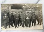 Wo1: fotokaart duitse soldaten sneeuw pijpen 1916 feldpost, Ophalen of Verzenden