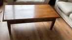 Blank antiek eiken salontafel, Huis en Inrichting, Tafels | Salontafels, Ophalen, 100 tot 150 cm, Eikenhout, 50 tot 100 cm