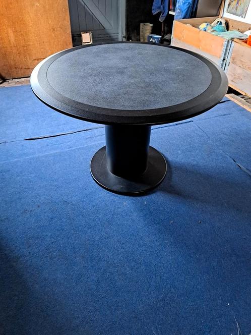 Ronde eettafel, Huis en Inrichting, Stoelen, Gebruikt, Vier, Zwart, Ophalen