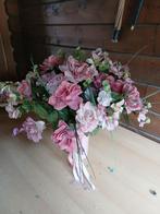 Kunstbloemstuk Roze Rozen - Perfect voor Binnen & Buiten, Ophalen of Verzenden, Zo goed als nieuw, Binnen