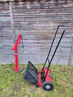 Handgrasmaaier Einhell met opvangbak en kantjesmaaier, Kooimesmaaier, Ophalen, Gebruikt