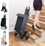 Boodschappentrolley met 6 wielen voor trappen, Ophalen of Verzenden, Zo goed als nieuw, Zwart, Shopper