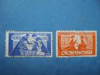 2 Postzegels 15 dec. 1923 Tooropzegels, Ophalen of Verzenden, T/m 1940, Gestempeld