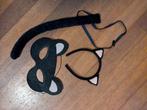 Kat kostuum set - masker, oren en staart, Ophalen, Zo goed als nieuw, 104 of kleiner, Jongen of Meisje