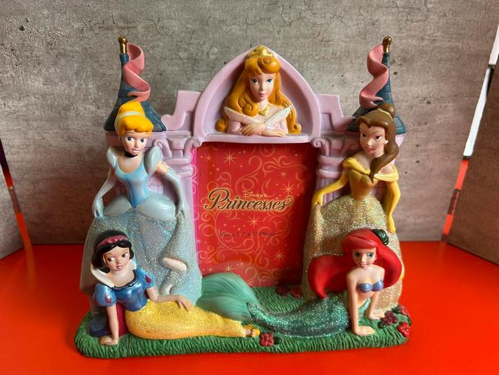 Prinsessen fotolijst met Glitter, Verzamelen, Disney, Zo goed als nieuw, Beeldje of Figuurtje, Overige figuren, Ophalen of Verzenden