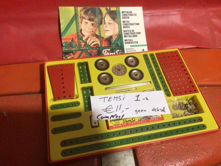 Temsi Metalen Constructie Doos 1, Antiek en Kunst, Antiek | Speelgoed, Ophalen of Verzenden