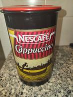 Nescafe cappuccino opberg blik met schepje gebruikt, Verzamelen, Blikken, Ophalen, Gebruikt, Overige, Overige merken