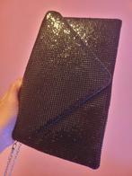 Clutch Handtas Schoudertas met Glitter effect, Ophalen of Verzenden, Zo goed als nieuw, Zwart, Handtas