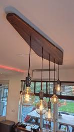 Unieke handgemaakte plafondlamp op maat, Ophalen of Verzenden, Nieuw, Hout, 75 cm of meer
