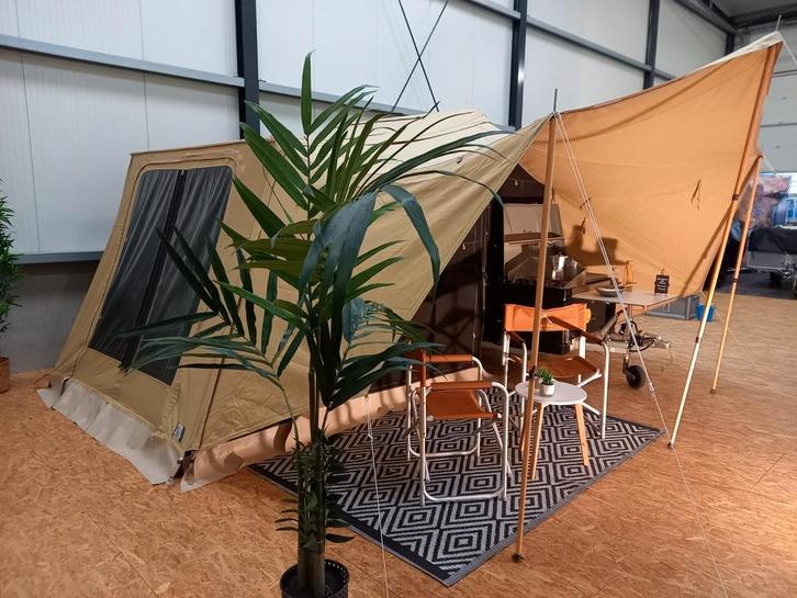 Aart Kok Zambezi Riverlodge Cross Road - zwart -Topstaat -, Caravans en Kamperen, Vouwwagens, tot en met 2, Ophalen