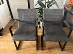 2 stoelen van leen bakker, Huis en Inrichting, Ophalen, Gebruikt, Grijs, Twee