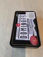 Domino Set - Double 6 Color Dot in Blikken Doos, Hobby en Vrije tijd, Gezelschapsspellen | Bordspellen, Onbekend, Onbekend, Ophalen of Verzenden