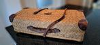 Vintage Riet Koffer met Leren Details, Antiek en Kunst, Ophalen of Verzenden