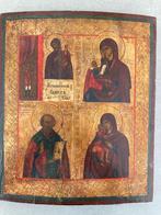 Russisch Icoon 4-delig, 2e helft 19e Eeuw, Antiek en Kunst, Ophalen