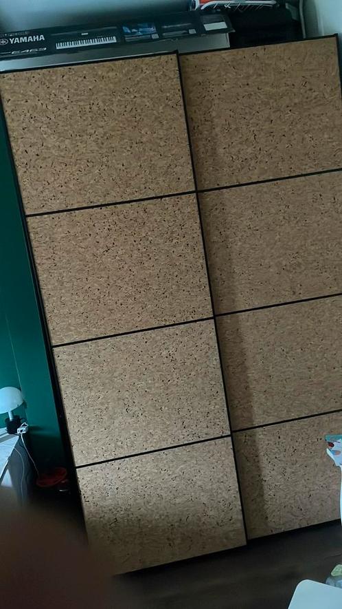 Pax Kast met houten schuifdeuren, Huis en Inrichting, Kasten | Ladekasten, Zo goed als nieuw, 200 cm of meer, 100 tot 150 cm, 50 tot 75 cm