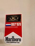 Marlboro F1 Zandvoort 1978 Sticker, Verzamelen, Ophalen of Verzenden, Gebruikt, Formule 1