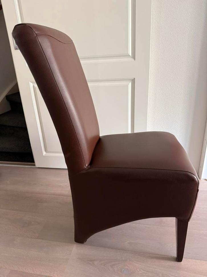 Mooie bruine eetkamerstoelen - 6 stuks, Huis en Inrichting, Stoelen, Zo goed als nieuw, Eén, Hout, Bruin, Ophalen