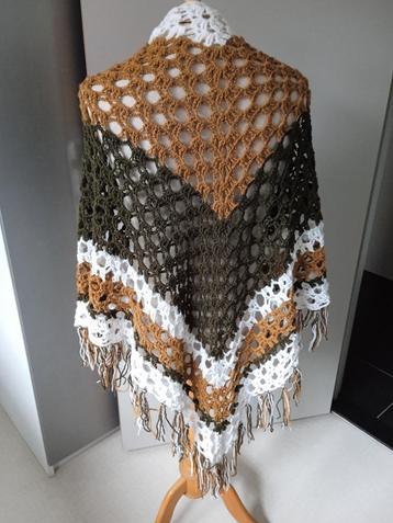 Retro handgemaakte gehaakte sjaal 