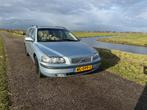 Volvo V70 2.3 T-5 250PK 2001 Blauw, Auto's, Voorwielaandrijving, 1800 kg, Beige, Blauw