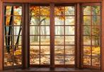 Tuindeuren 3D behang Bos, bosbehang, bosview, Fotobehang4you, Verzenden, Tuindeuren, 3D view, Bos