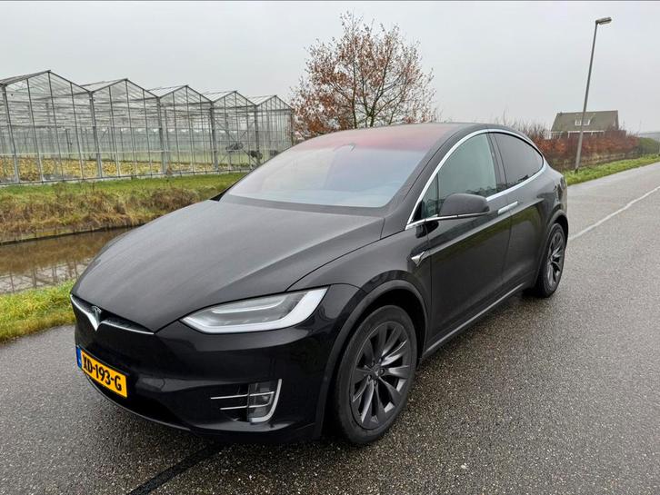 Tesla Model X 100D | 7p. | 1e eig | Lage km. | Zwart, Auto's, Tesla, Bedrijf, Model X, Elektrisch, SUV of Terreinwagen, Automaat