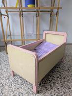Lief vintage /brocante houten poppenbedje, Kinderen en Baby's, Speelgoed | Poppen, Ophalen, Gebruikt, Babypop