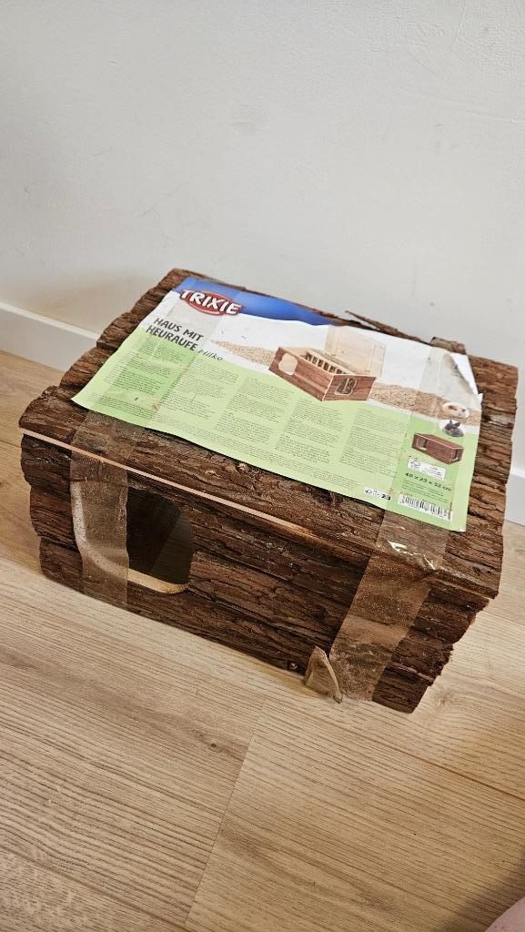 schuilhuis met ingebouwde Hooiruif 40 cm, Dieren en Toebehoren, Knaagdieren en Konijnen | Toebehoren, Nieuw, Overige typen, Ophalen of Verzenden