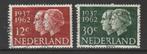 Nederland 1962 764/765 Jubileum Huwelijk, Gest, Postzegels en Munten, Postzegels | Nederland, Na 1940, Verzenden, Gestempeld