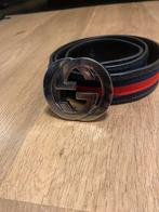 Gucci heren riem leer, Kleding | Heren, Riemen en Ceinturen, Ophalen of Verzenden, Zo goed als nieuw, Zwart