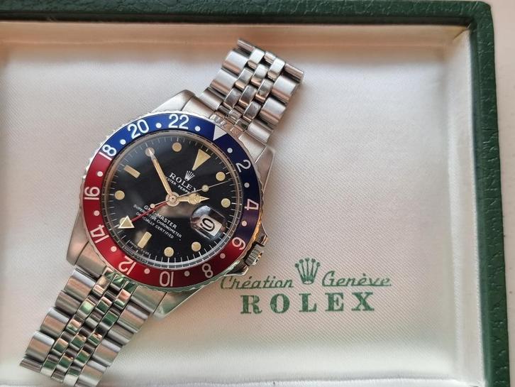 Rolex 1675 GMT-Master Pepsi 100% origineel, Sieraden, Tassen en Uiterlijk, Horloges | Heren, Zo goed als nieuw, Polshorloge, Rolex
