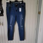 Nieuw met kaartje MS mode jeans, maat 50, destroyed details, Blauw, Overige jeansmaten, Nieuw, Ophalen of Verzenden