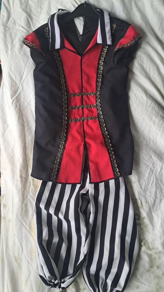 Zeerover / kapitein /  piratenpak kind mt 134- 152, Ophalen of Verzenden, Gebruikt, 146 t/m 152, Jongen of Meisje