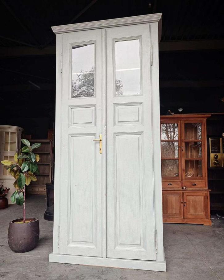 Hoge kast | Kloosterkast | Servieskast Demontabel #2638, Huis en Inrichting, Kasten | Buffetkasten, Gebruikt, 200 cm of meer, 100 tot 150 cm