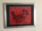 Schilderij op doek achter glas, Ophalen