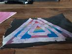 Driehoek schilderij, Antiek en Kunst, Ophalen of Verzenden