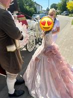 Communiejurk gemaakt door aremone maat 140, Ophalen, Zo goed als nieuw, Meisje, Jurk of Rok