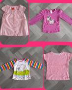 Set T-shirts met korte en lange mouwen 4x, Maat 92, Ophalen of Verzenden, Gebruikt, Meisje, Shirt of Longsleeve