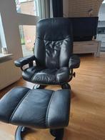 Leren stoel, Huis en Inrichting, Fauteuils, Ophalen, Gebruikt, Minder dan 75 cm, Leer