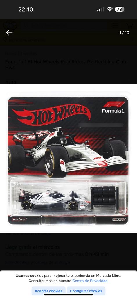Hot Wheels - Formula 1 F1 Car - RLC Mattel Creations Limited, Ophalen of Verzenden, Zo goed als nieuw, Auto