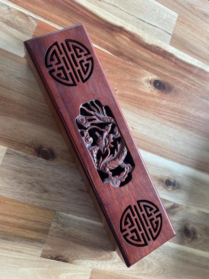 Handgemaakte Chopsticks met Houder, Antiek en Kunst, Antiek | Keukenbenodigdheden, Ophalen of Verzenden