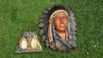 Wanddecoratie  indiaan, Huis en Inrichting, Woonaccessoires | Wanddecoraties, Ophalen of Verzenden, Zo goed als nieuw