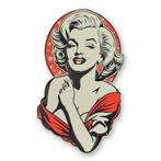 Reclamebord Marilyn Monroe tin 44,5x25,5, Verzamelen, Merken en Reclamevoorwerpen, Verzenden, Zo goed als nieuw, Reclamebord