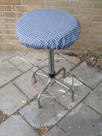 TE KOOP METALEN CHROME ZIT KRUK, Huis en Inrichting, Krukjes, Ophalen, Staal