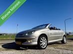 Peugeot 206 CC 2.0-16V Roland Garros, BJ 2004, Leer, Airco, 136 pk, Gebruikt, 4 cilinders, Cabriolet