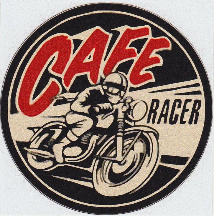 Cafe Racer sticker #2, Motoren, Accessoires | Stickers, Verzenden