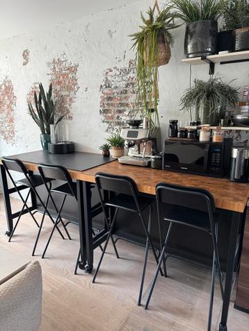 IKEA Vadholma Keukeneiland + Barkrukken - Verrijdbaar! beschikbaar voor biedingen